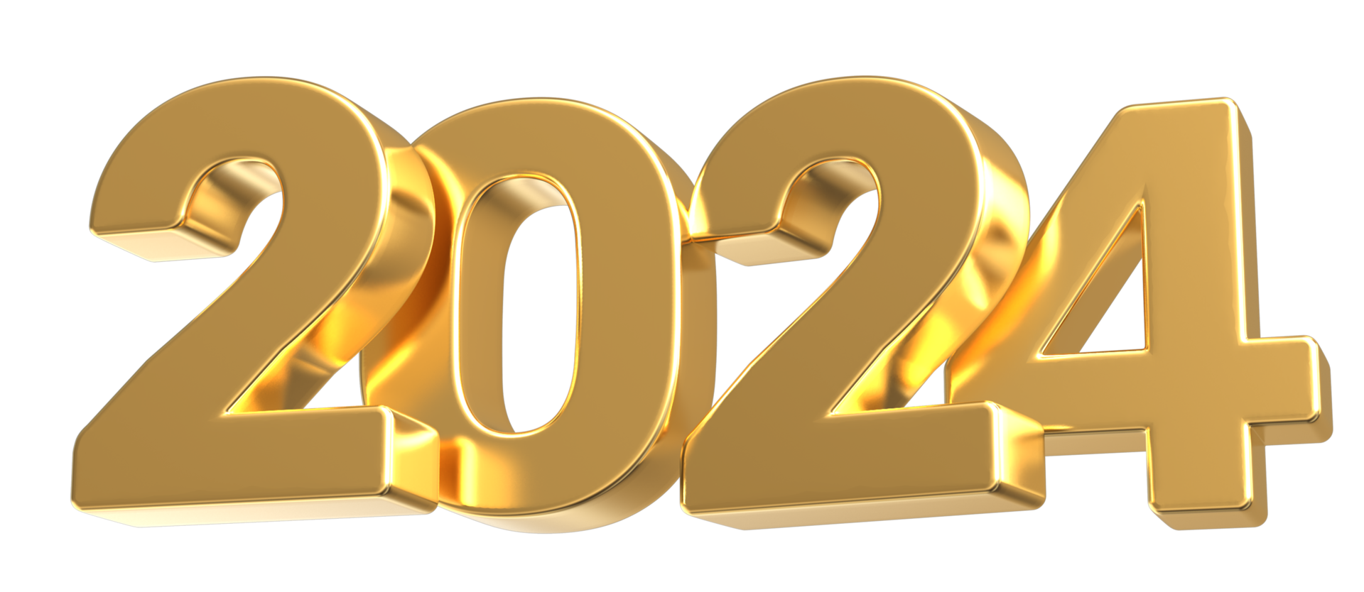 new-year-number-2024-gold-3d-27257268-png