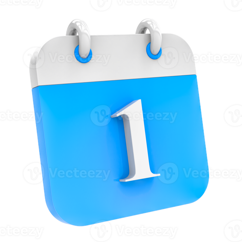 Calendar icon of day 1 27257272 PNG