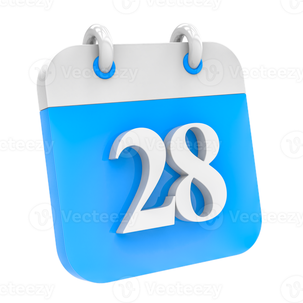 Calendar icon of day 28 27257304 PNG