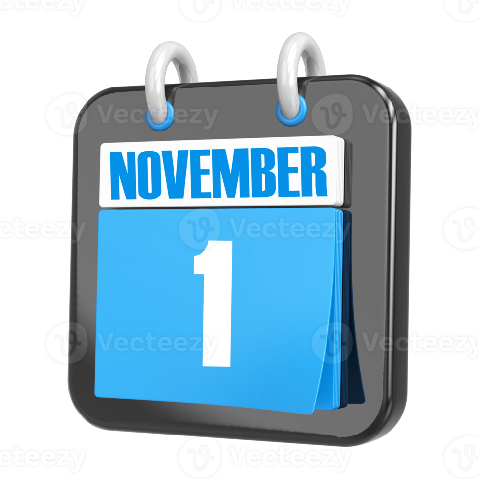 3d Rendering Of UI Icon november Day 1 png