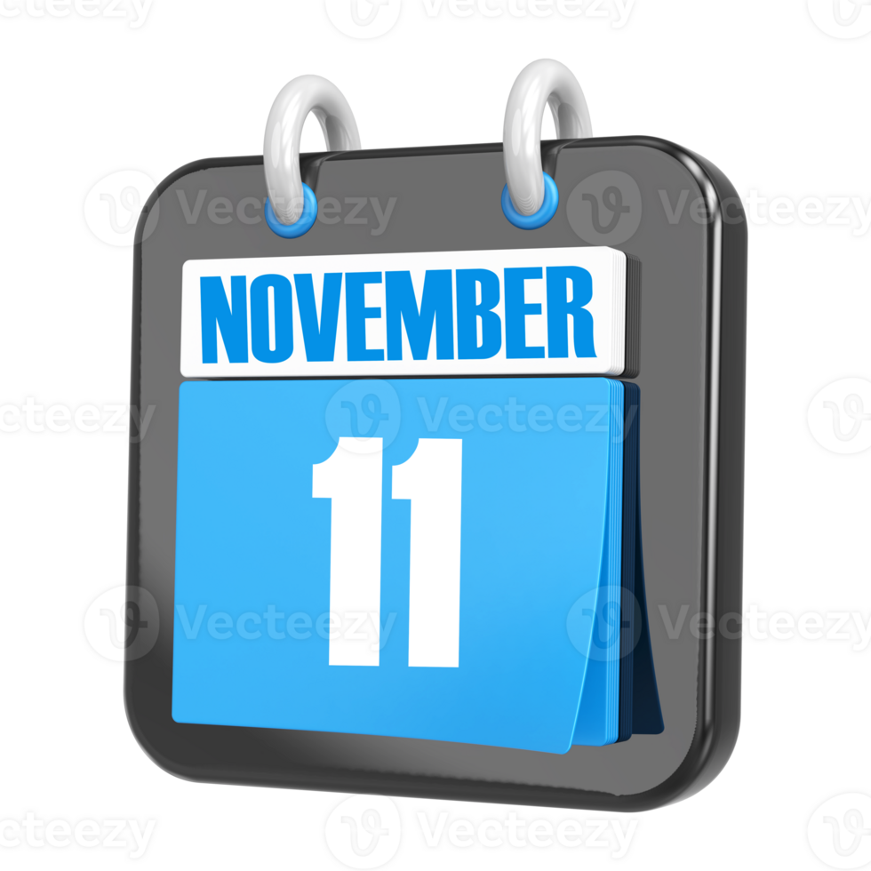 3d Rendering Of UI Icon november Day 11 png