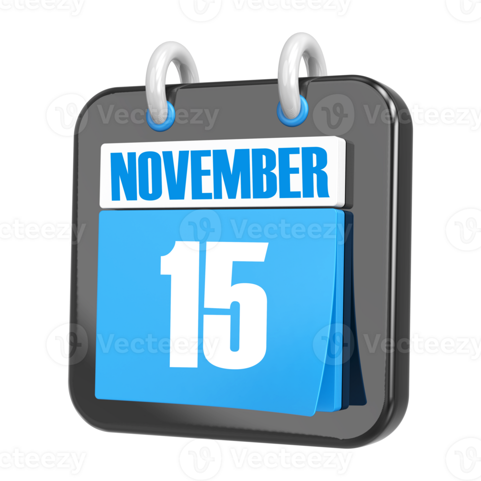 3d Rendering Of UI Icon november Day 15 png