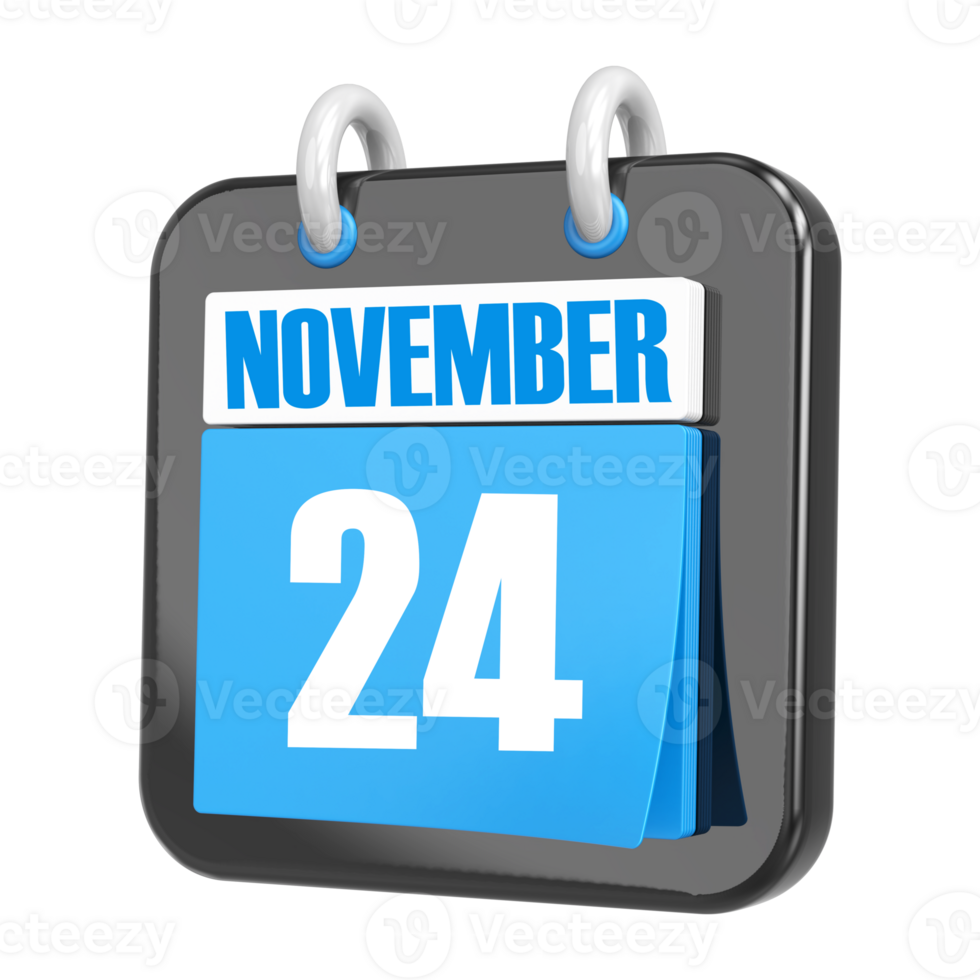 3d Rendering Of UI Icon november Day 24 png