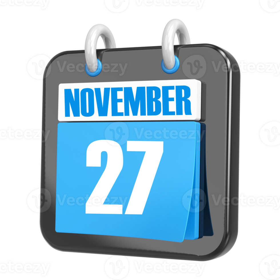 3d Rendering Of UI Icon november Day 27 png