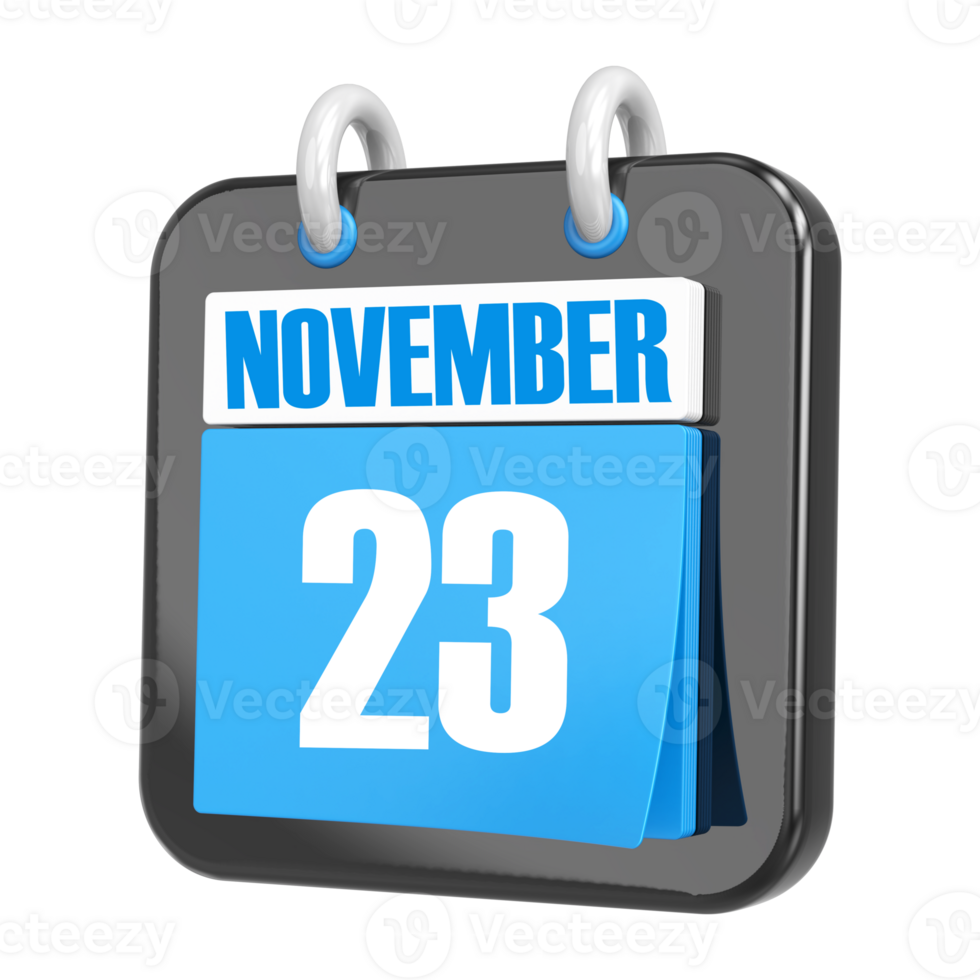 3d Rendering Of UI Icon november Day 23 png