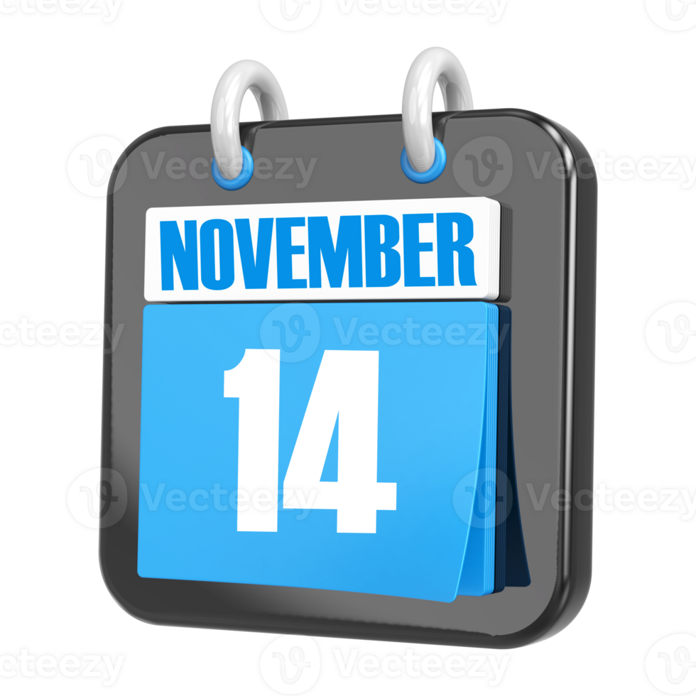 3d Rendering Of UI Icon november Day 14 png