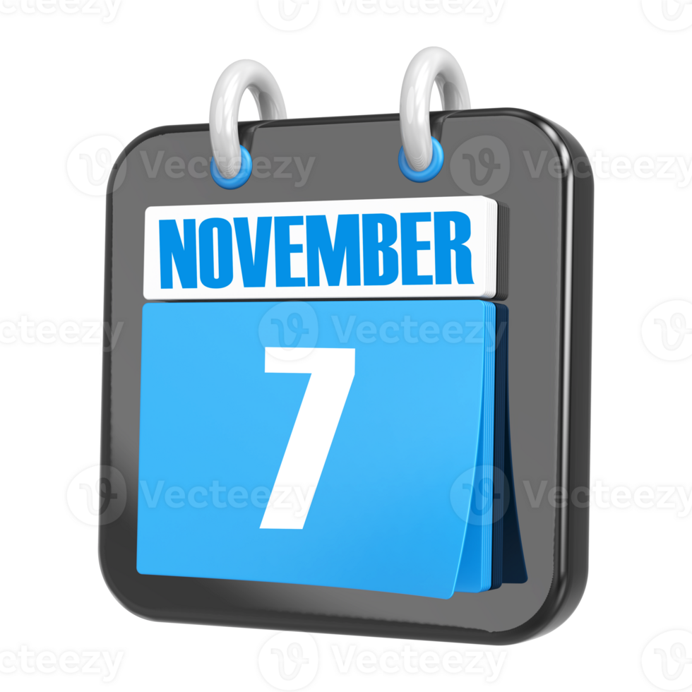 3d Rendering Of UI Icon november Day 7 png