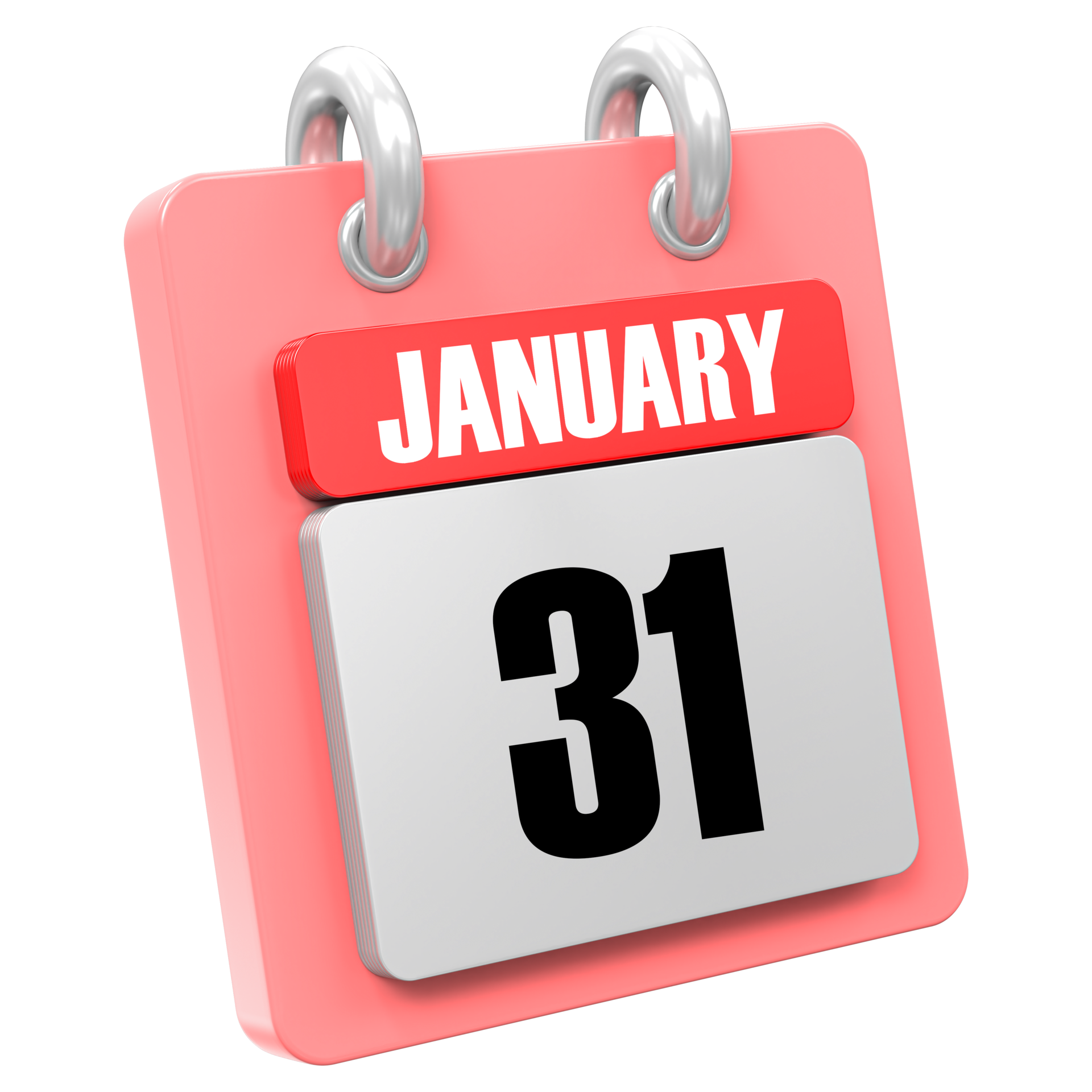 3d Rendering Of UI Icon January Day 31 27257419 PNG