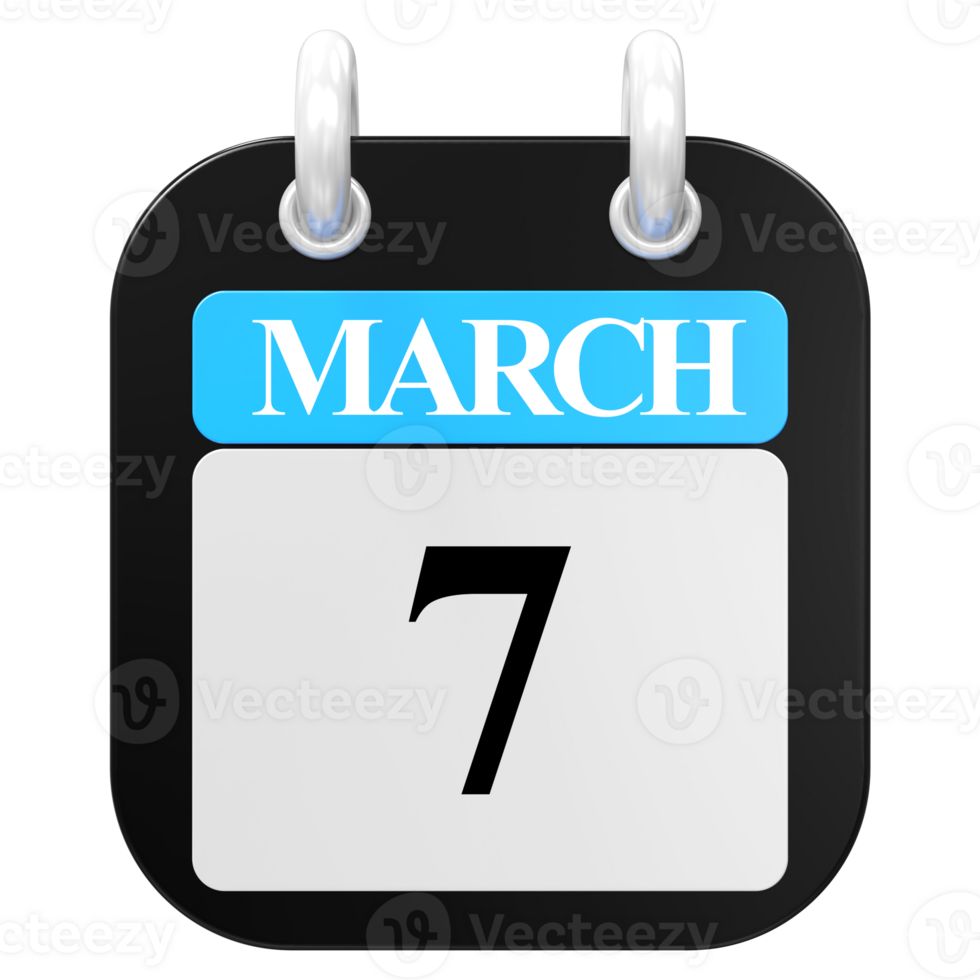 3D Rendering Of UI Icon March Day 7 png