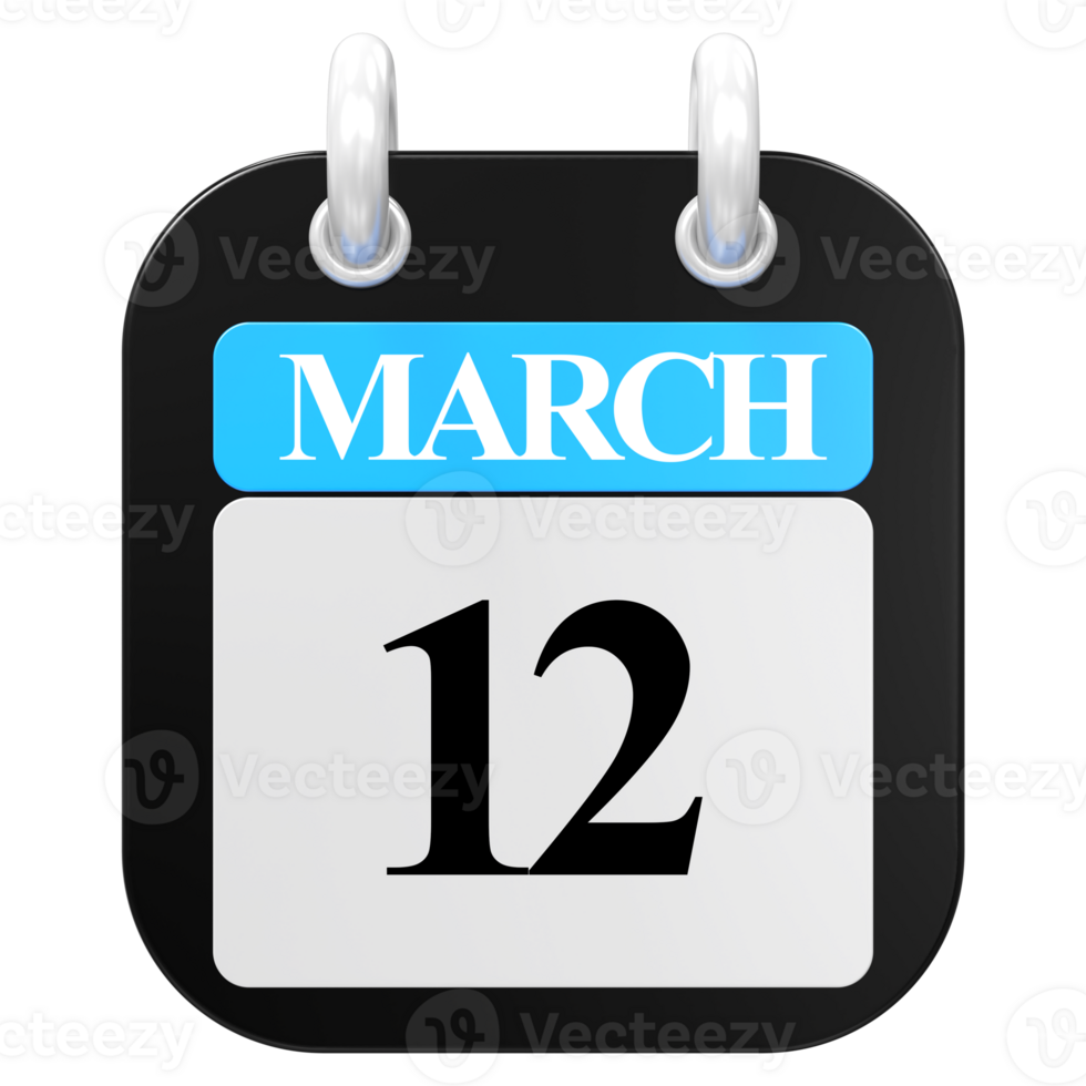 3D Rendering Of UI Icon March Day 12 png