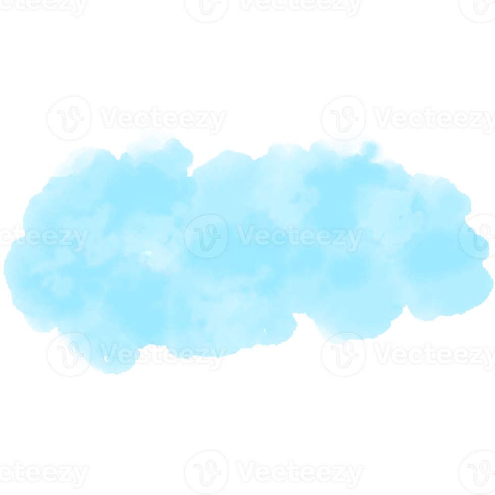 blue pastel fluffy cloud png
