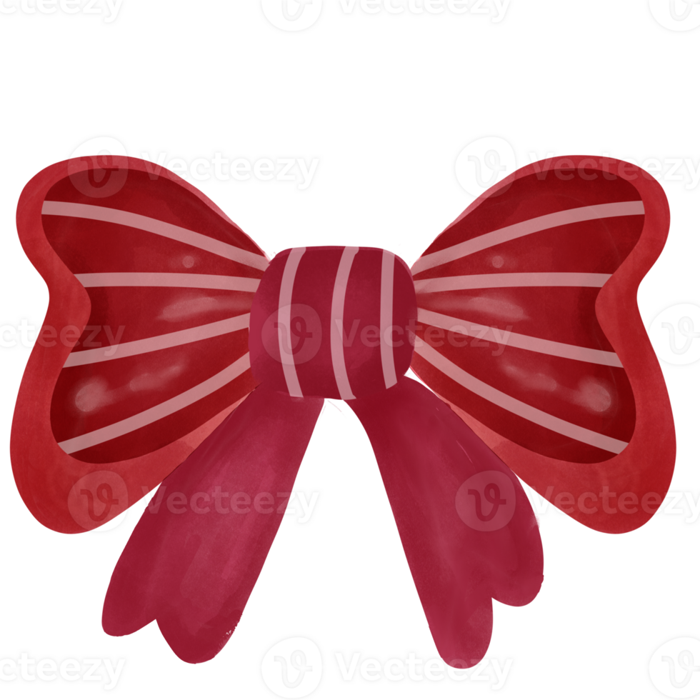 Red beautiful hair bow png