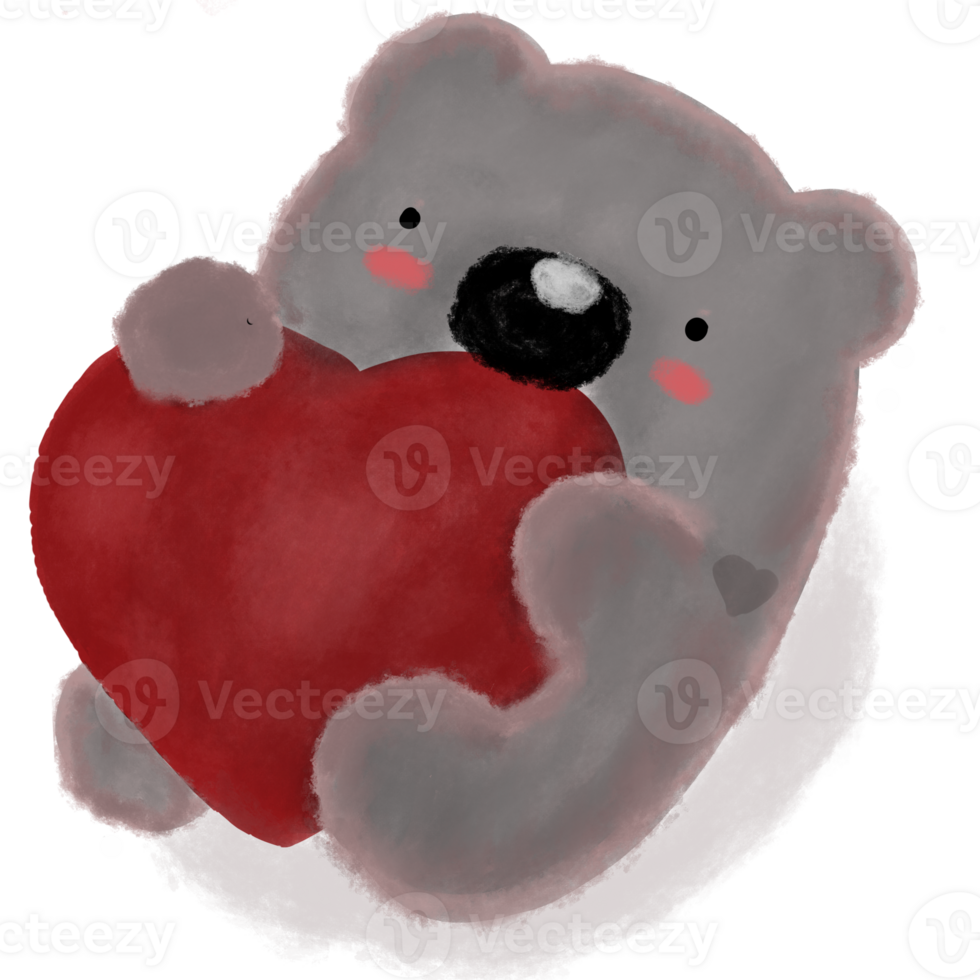 cute bear character png