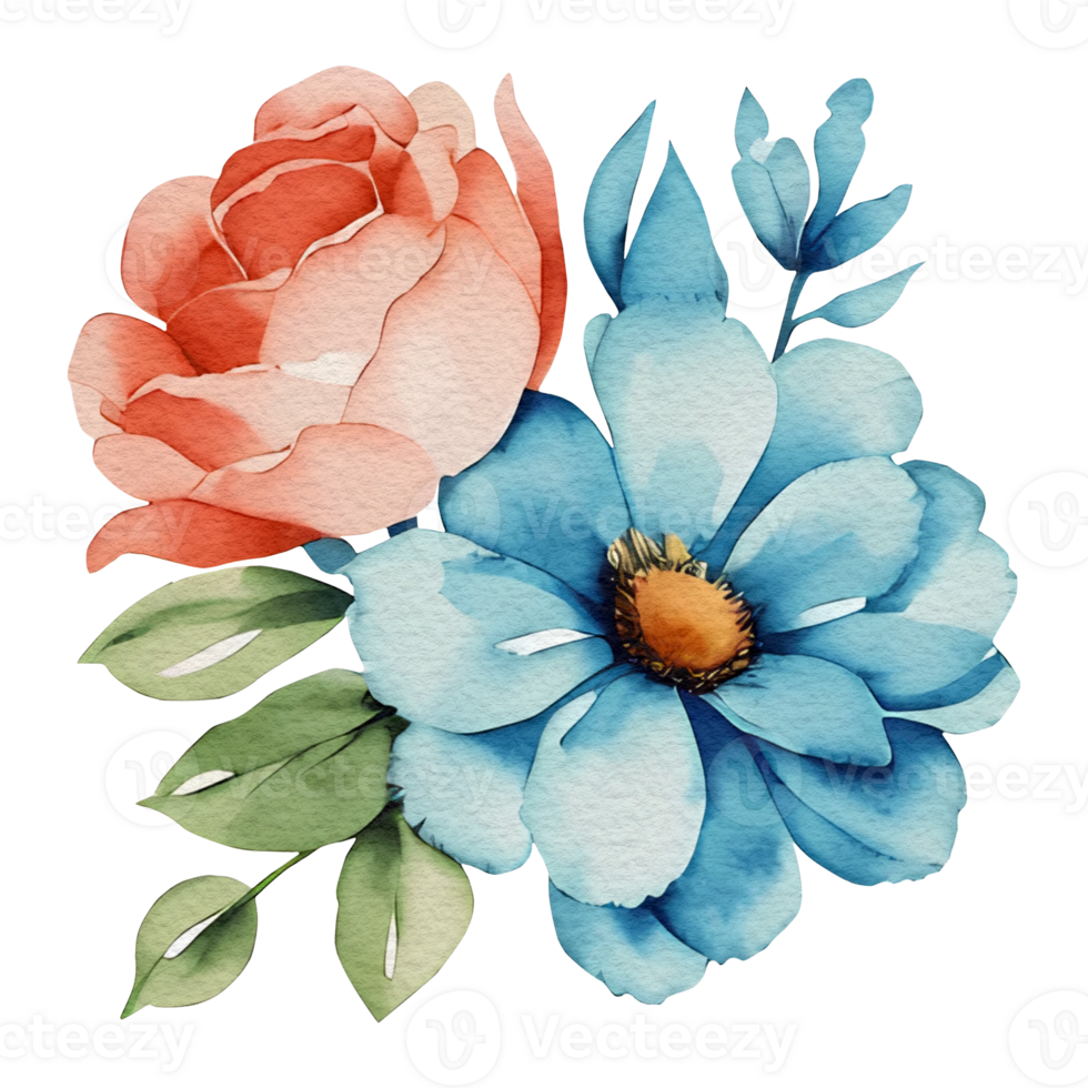 vintage flora clipart,generative ai png