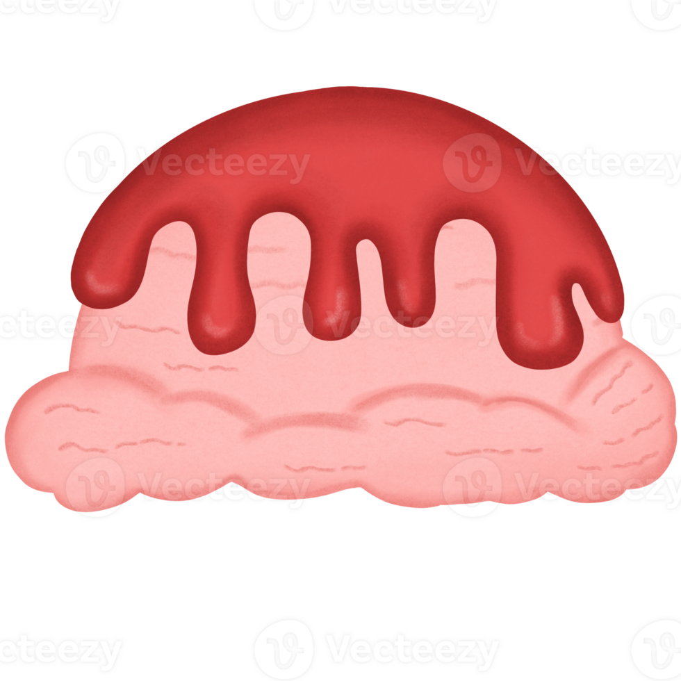 Strawberry ice cream png