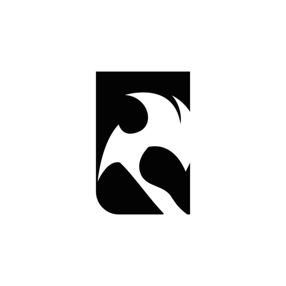 Axe Logo, Wood Cutting Tool, Lumberjack Vector, Simple Minimalist Design, Symbol Template vector