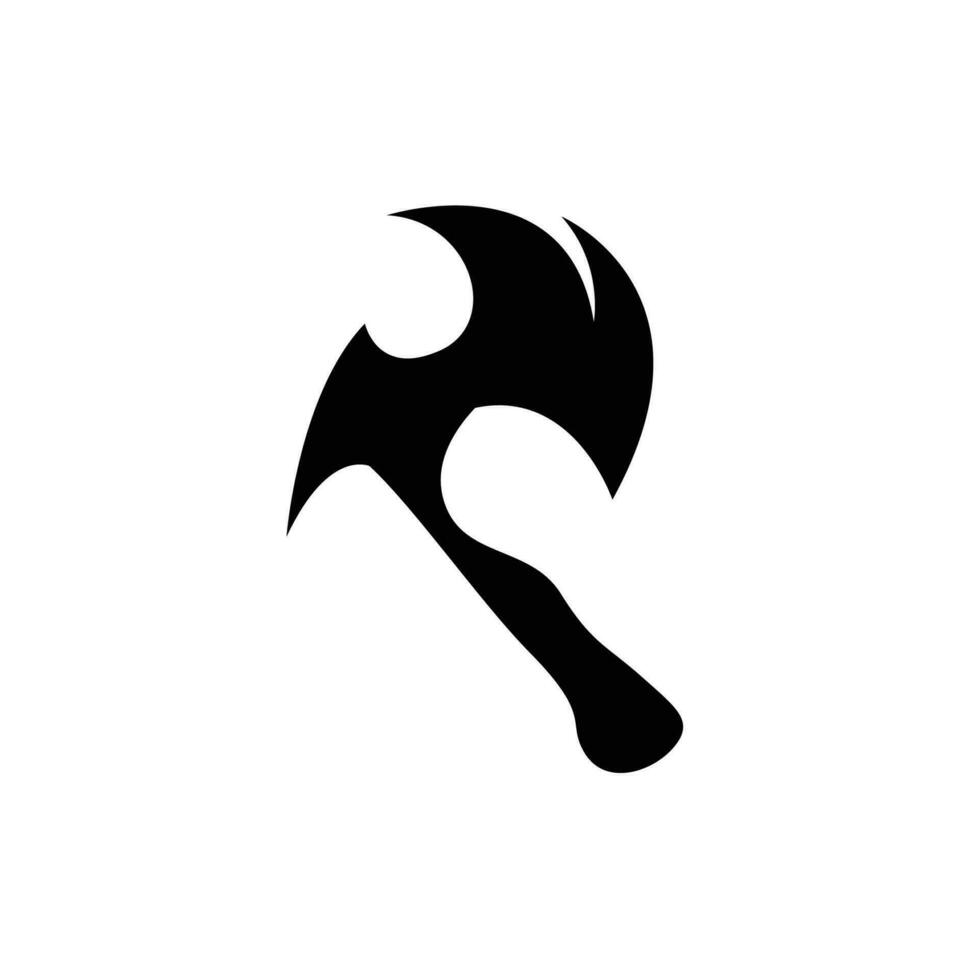 Axe Logo, Wood Cutting Tool, Lumberjack Vector, Simple Minimalist Design, Symbol Template vector