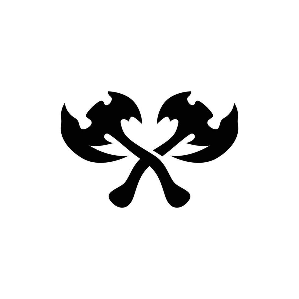 Axe Logo, Wood Cutting Tool, Lumberjack Vector, Simple Minimalist Design, Symbol Template vector