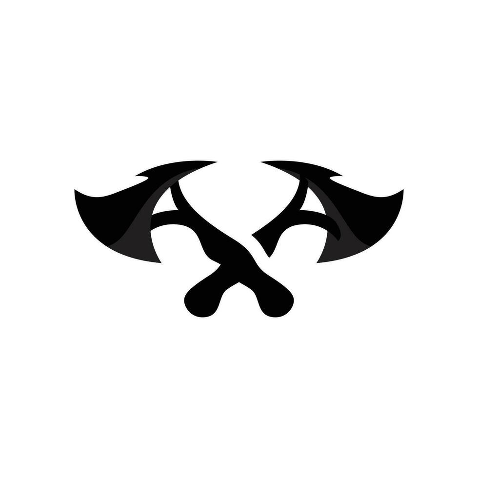 Axe Logo, Wood Cutting Tool, Lumberjack Vector, Simple Minimalist Design, Symbol Template vector