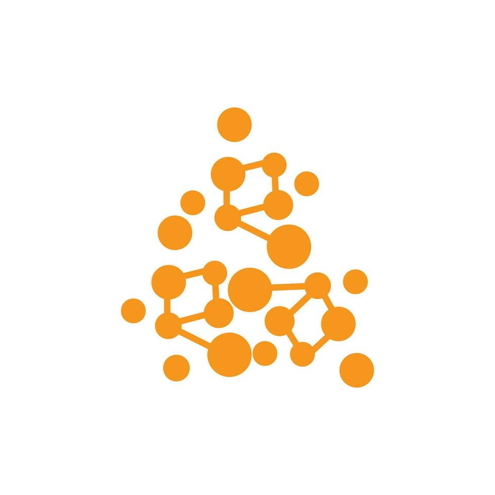 Neuron Logo, Cel Dna Network Vector, And Particle Technology, Simple Illustration Template Design vector