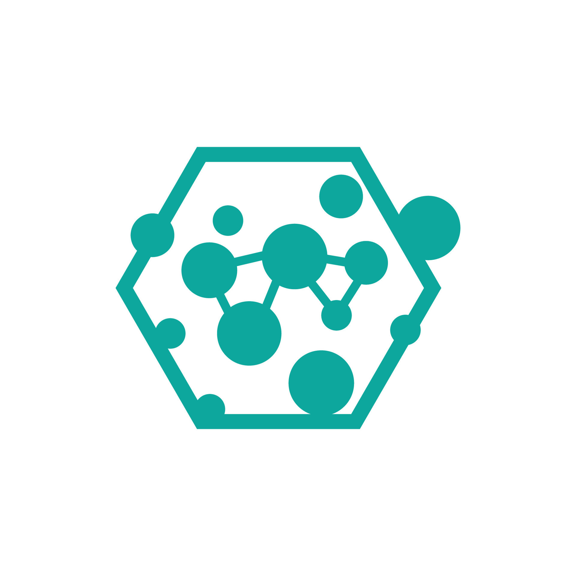 Neuron Logo, Cel Dna Network Vector, And Particle Technology, Simple