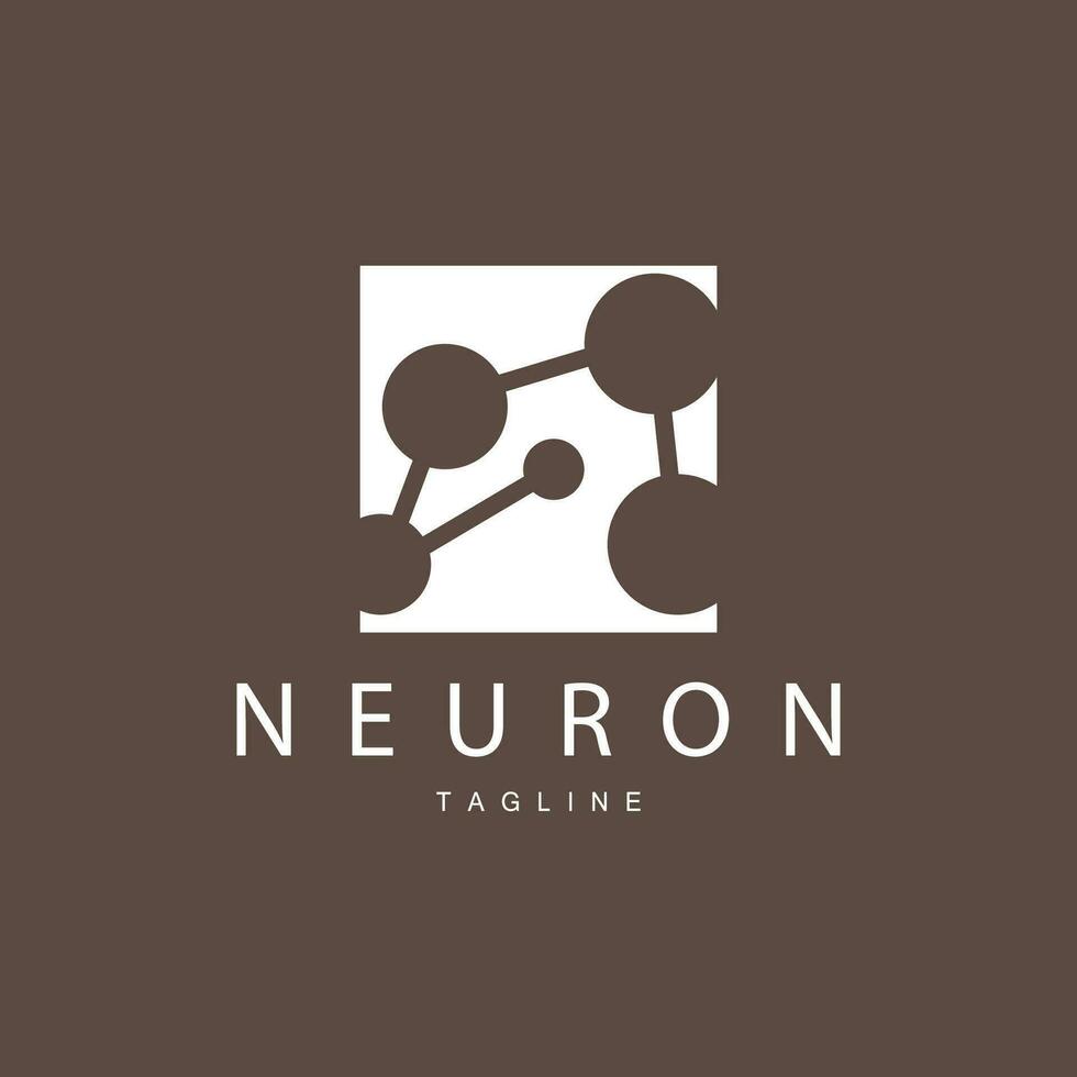 Neuron Logo, Cel Dna Network Vector, And Particle Technology, Simple Illustration Template Design vector