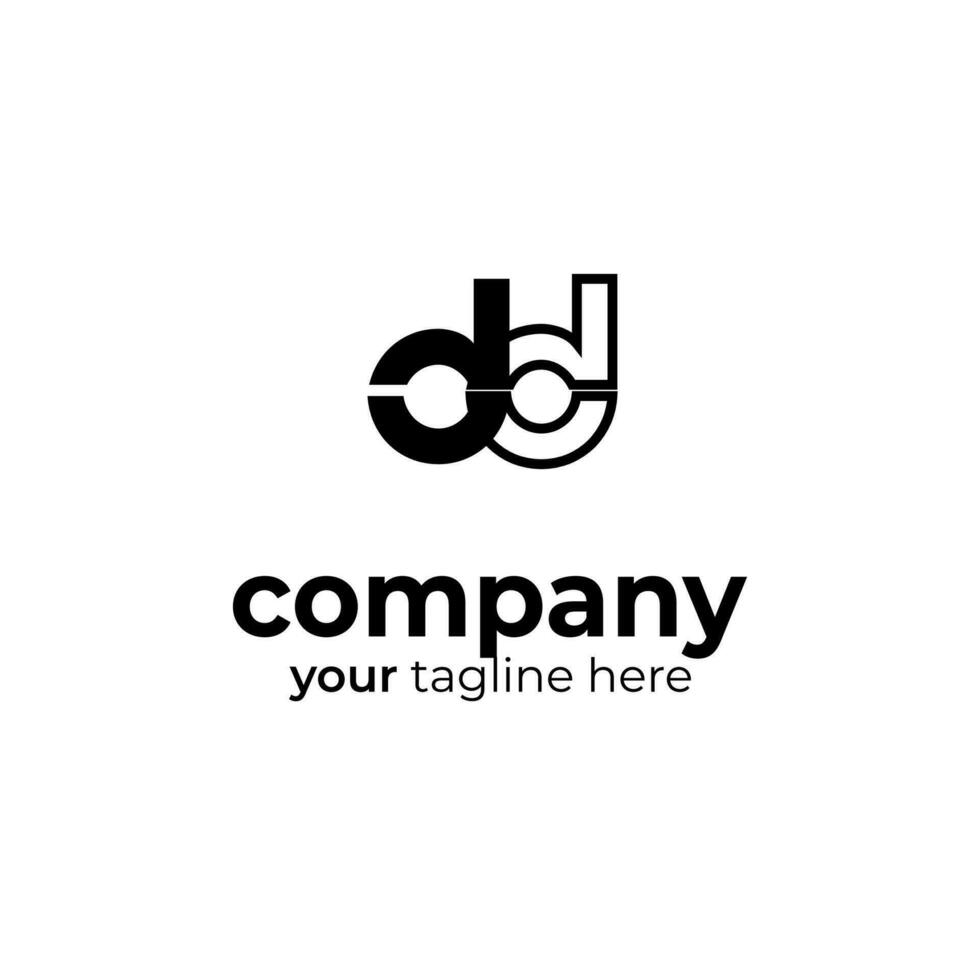 símbolo dd logo en blanco fondo, lata ser usado para Arte compañías, Deportes, etc vector