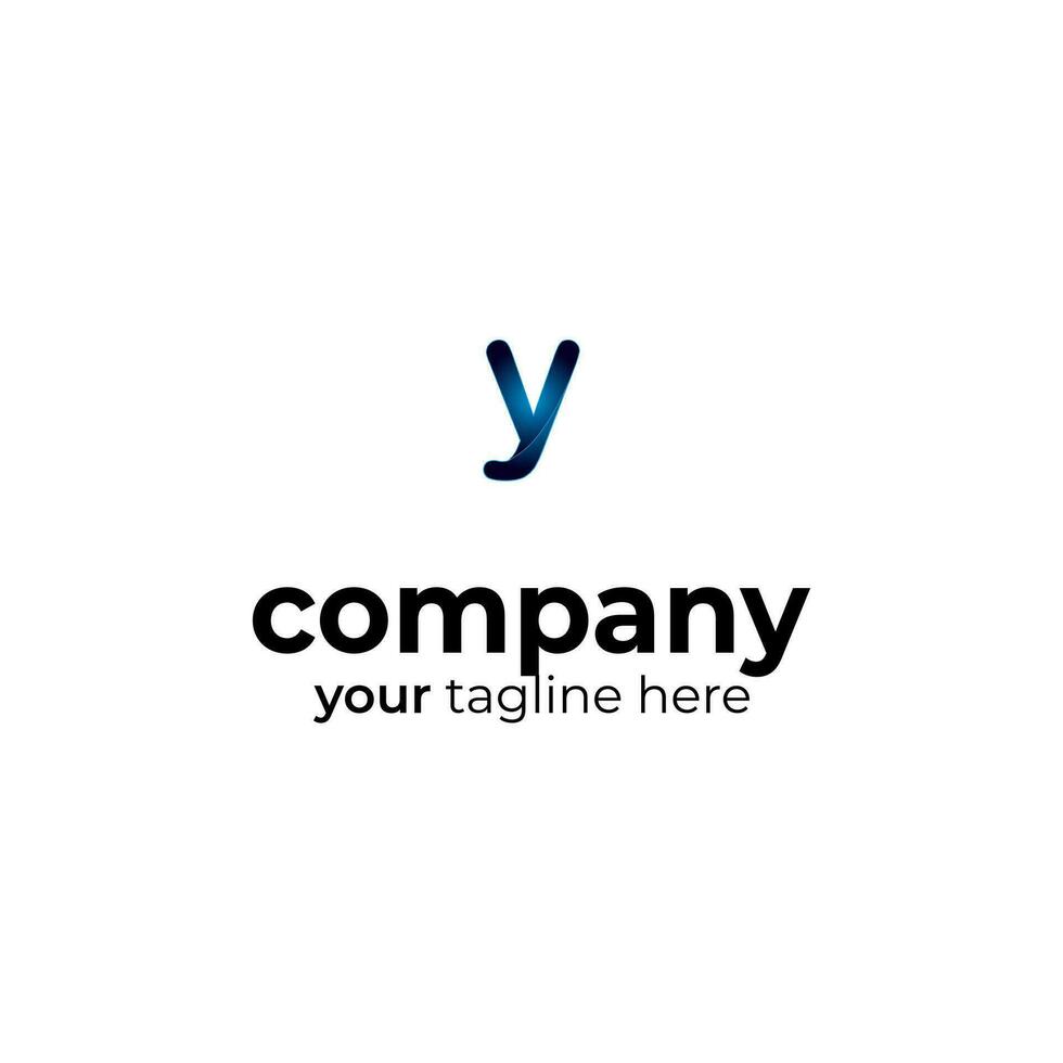 Symbol Y letter logo on white background, can be used for art companies, sports, etc vector