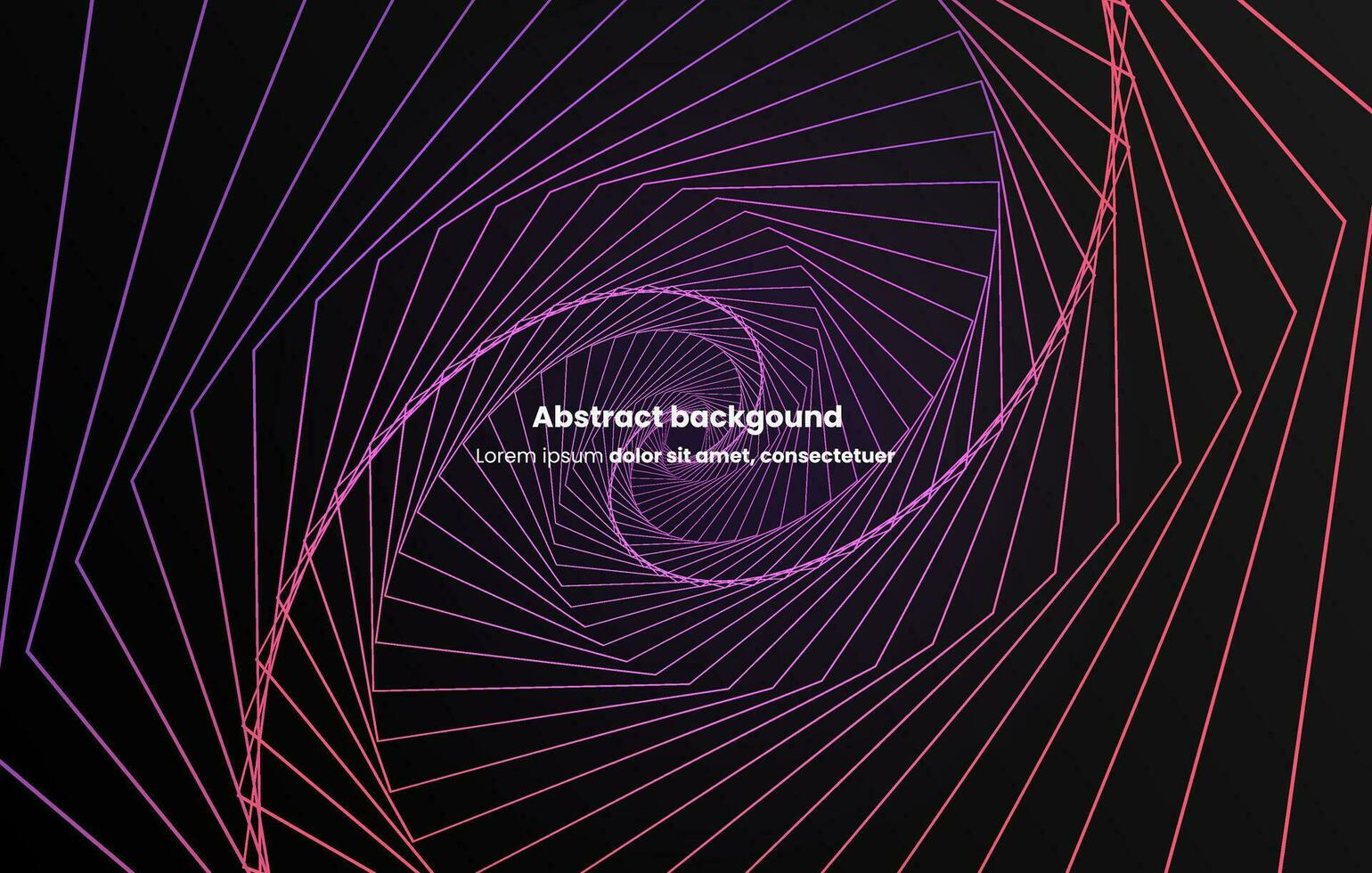 geometric polygon wave vector abstract background with dark background