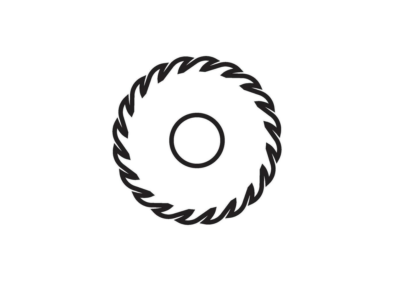 saw blade icon design templat4e vector isolated