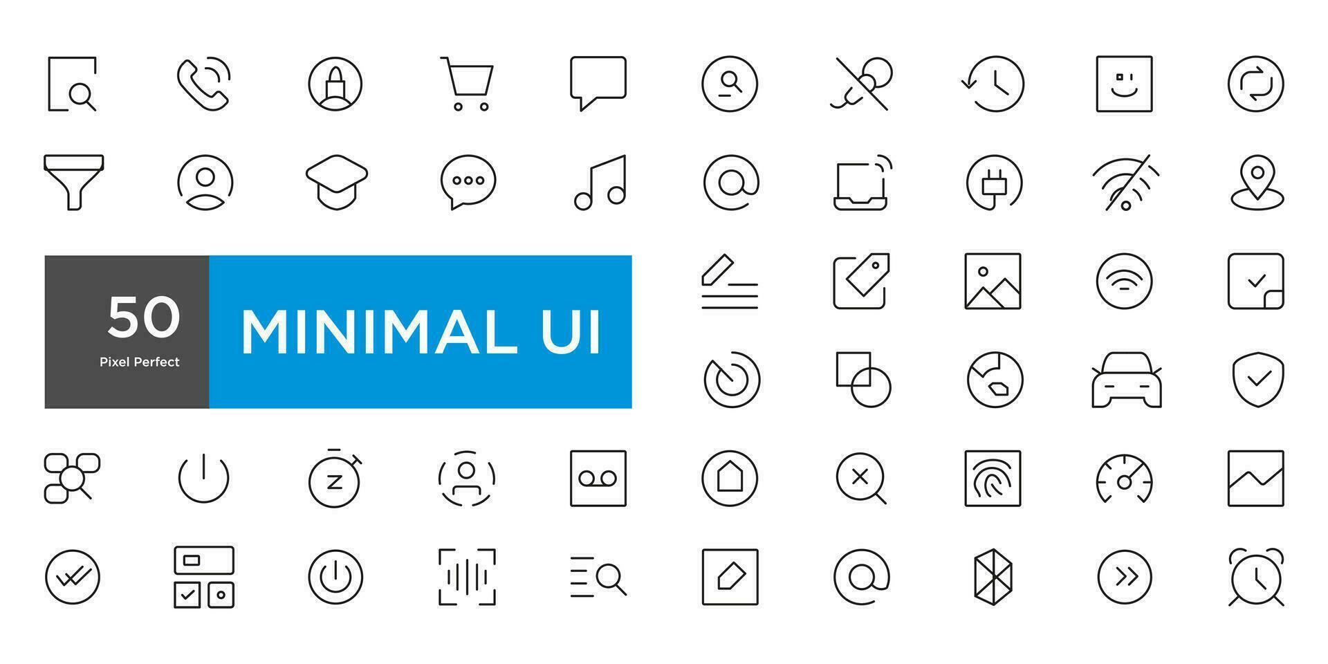 Mega set of ui ux icons, user interface icon set collection vector