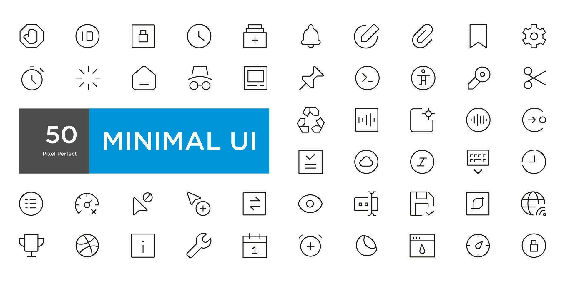 Mega set of ui ux icons, user interface icon set collection vector