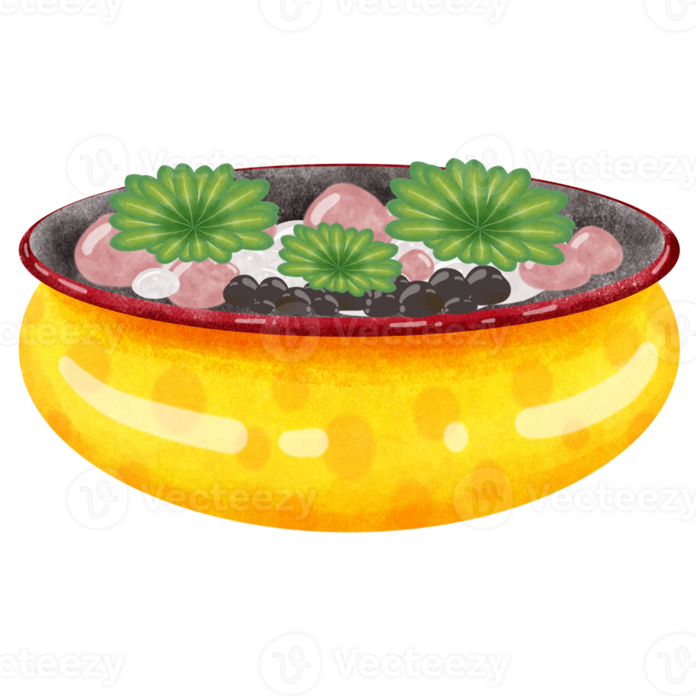 Wooden basket and ancient pot png