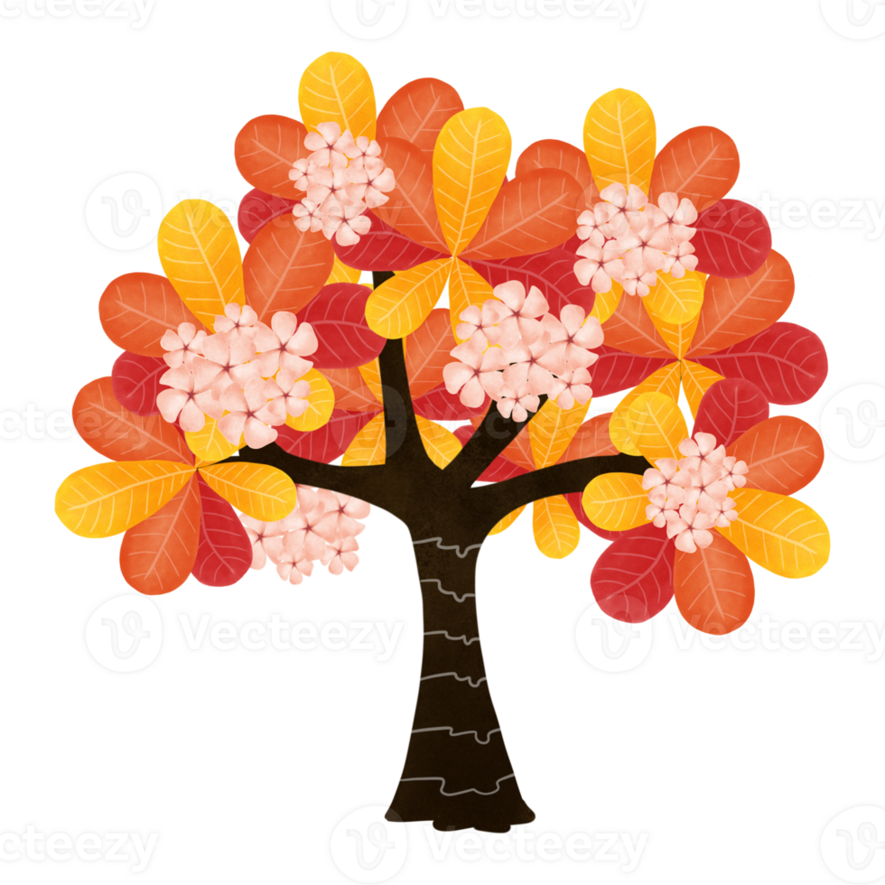 Unseen tree and flowers png