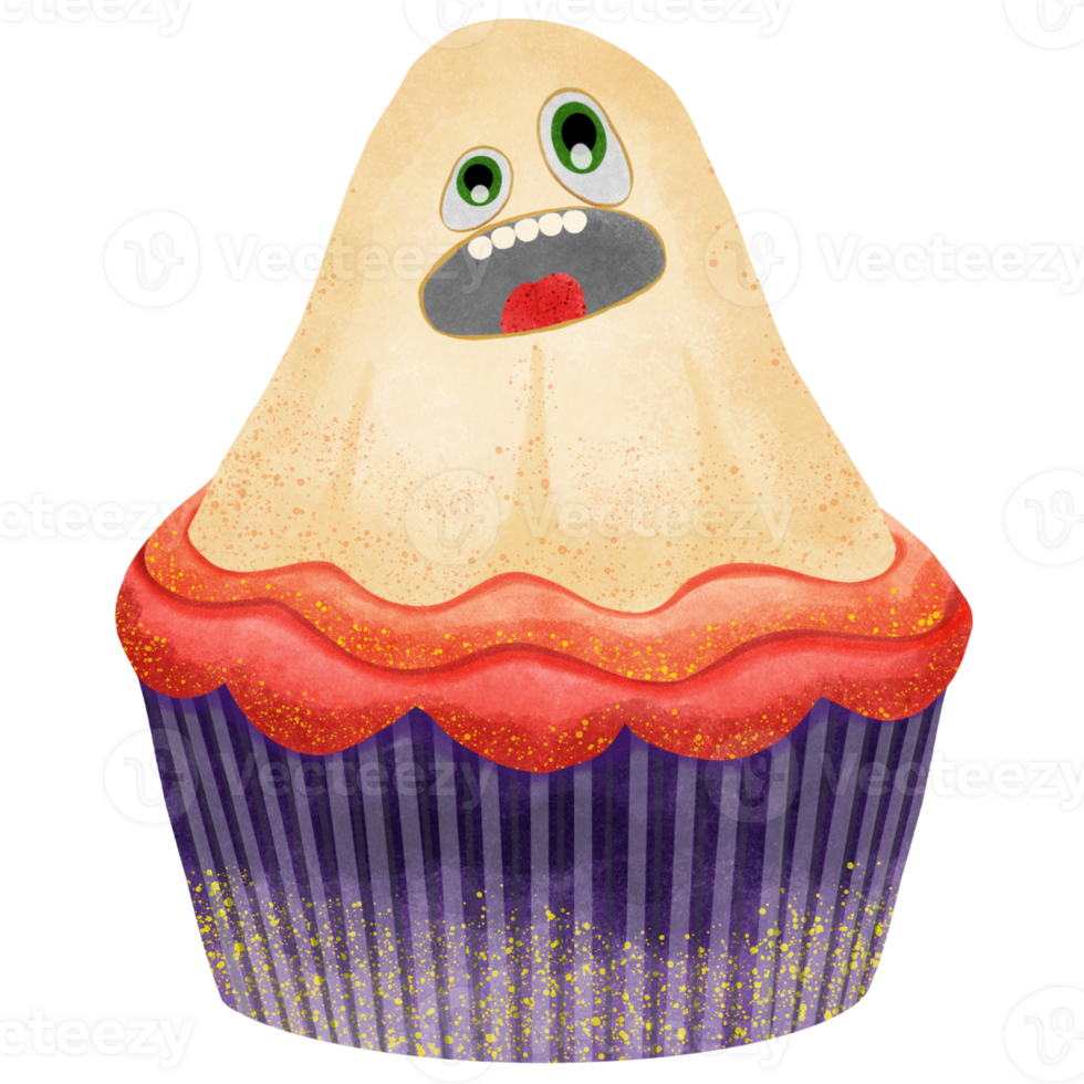 Cute Halloween cupcakes png