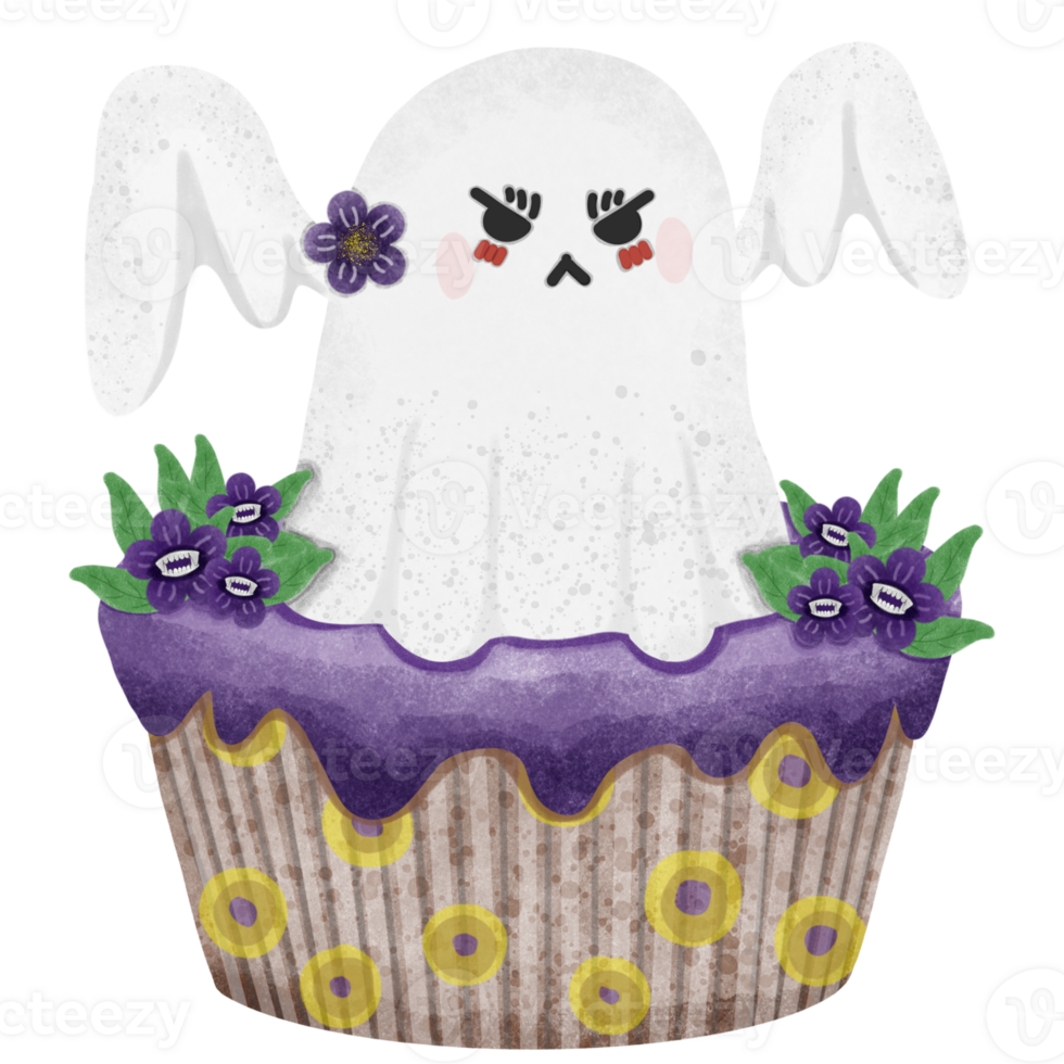 Cute Halloween cupcakes png