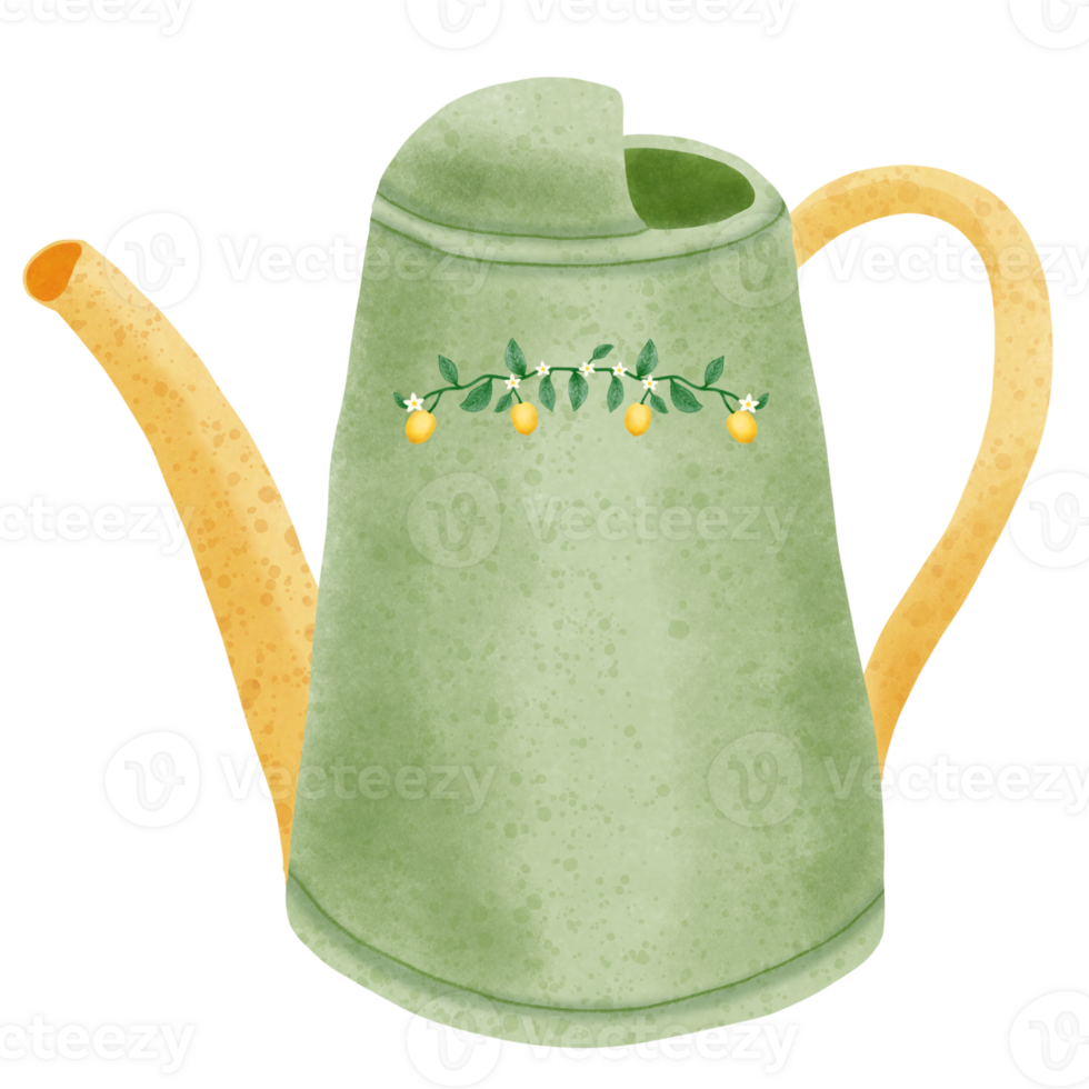 Set of lemon farm and afternoon lemon tea png
