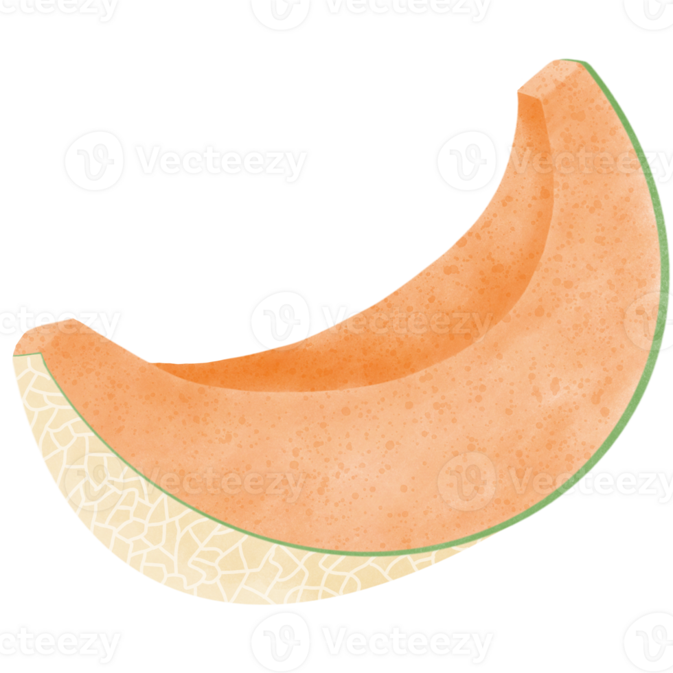 Sliced organic cantaloupe png