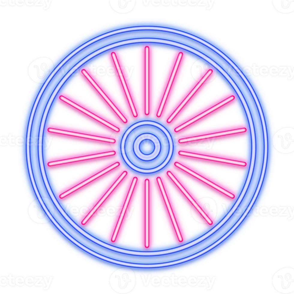 bicicleta cor néon linha ícone png