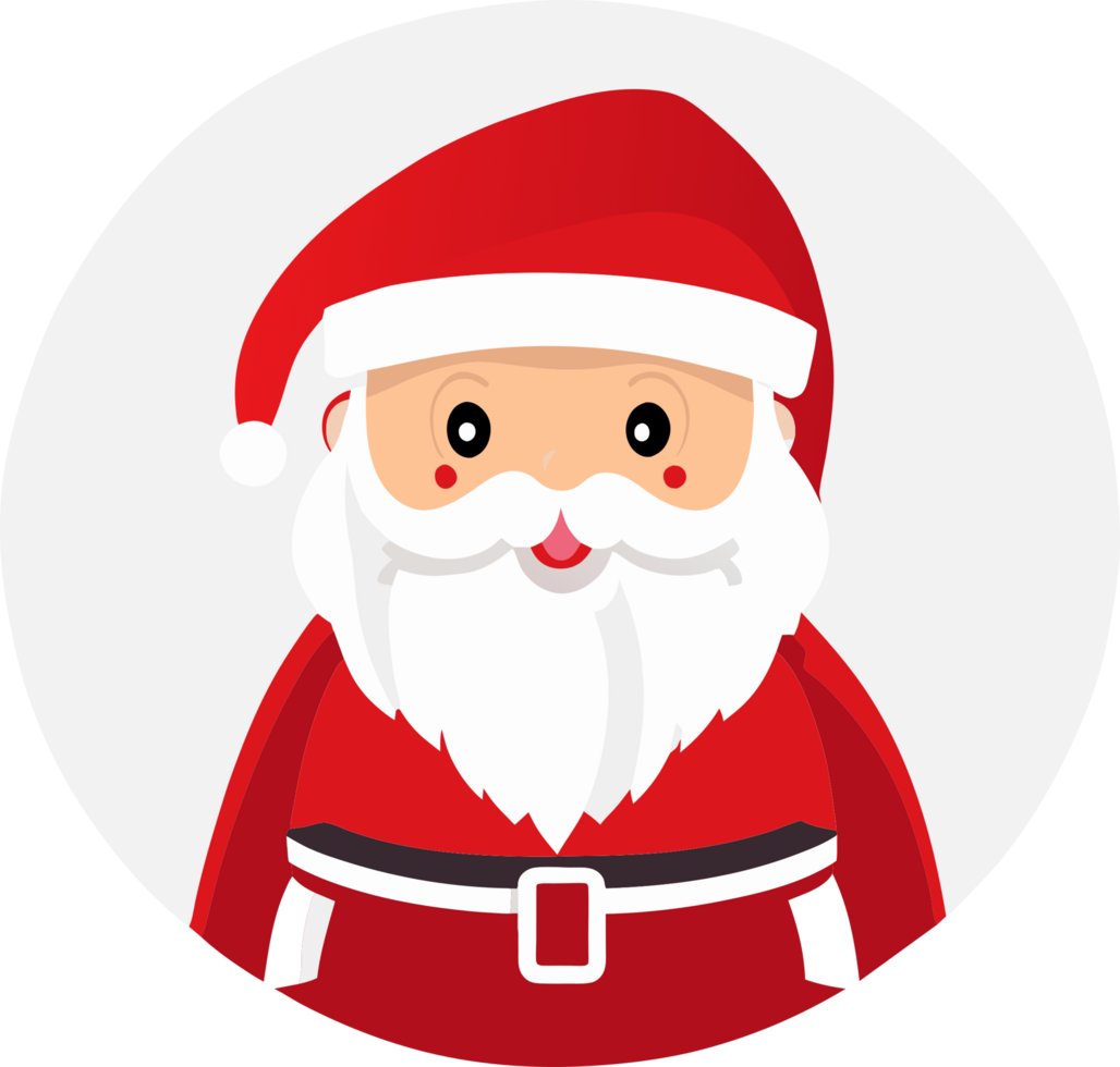 de kerstman claus icoon. ai gegenereerd png