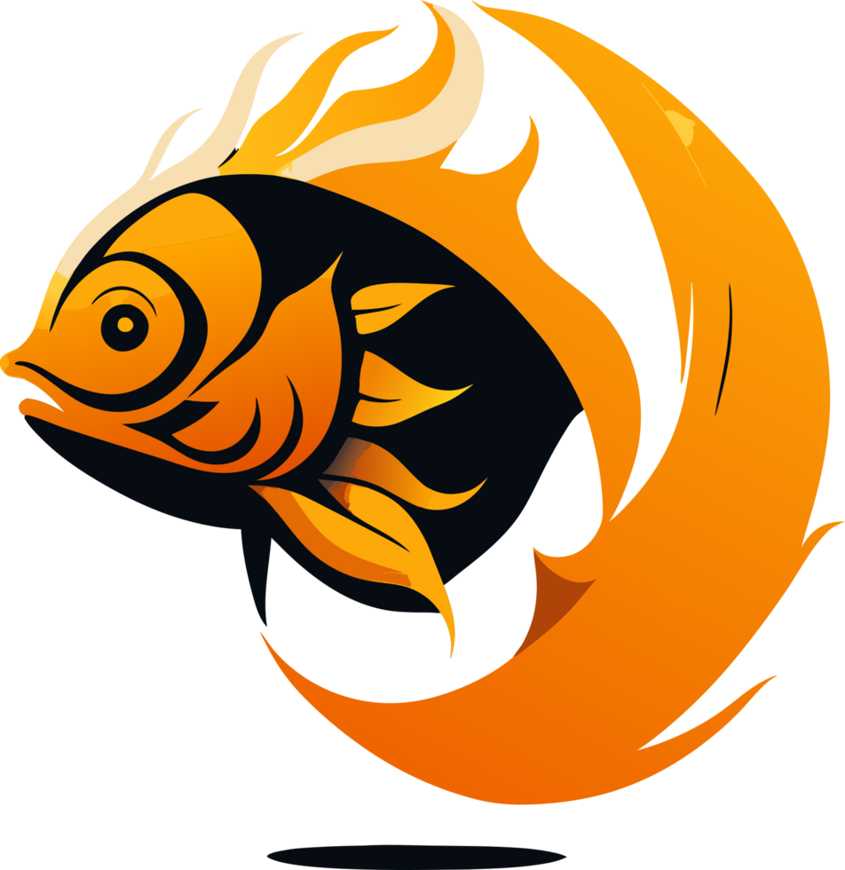 Illustration of a fish. AI Generated png