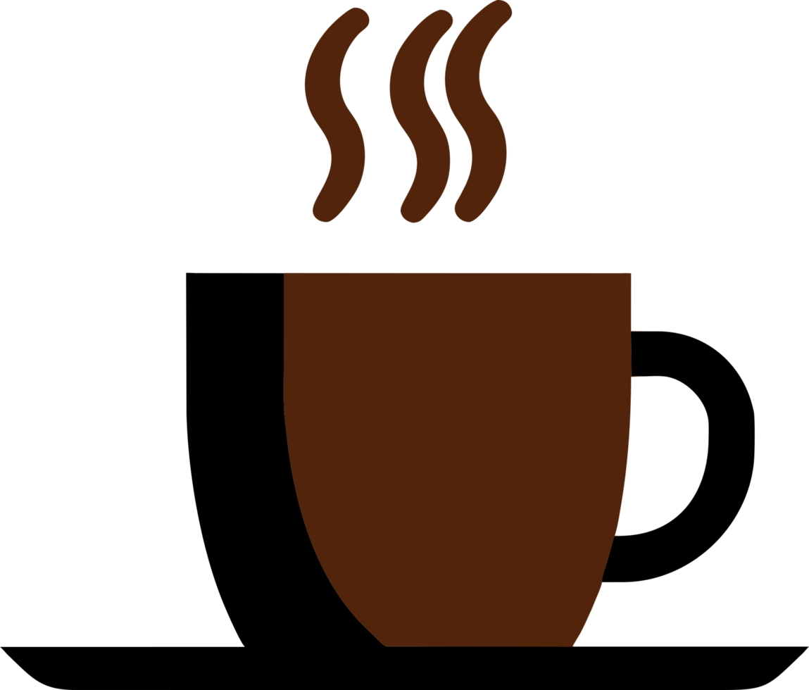 café copo ícone. ai gerado png