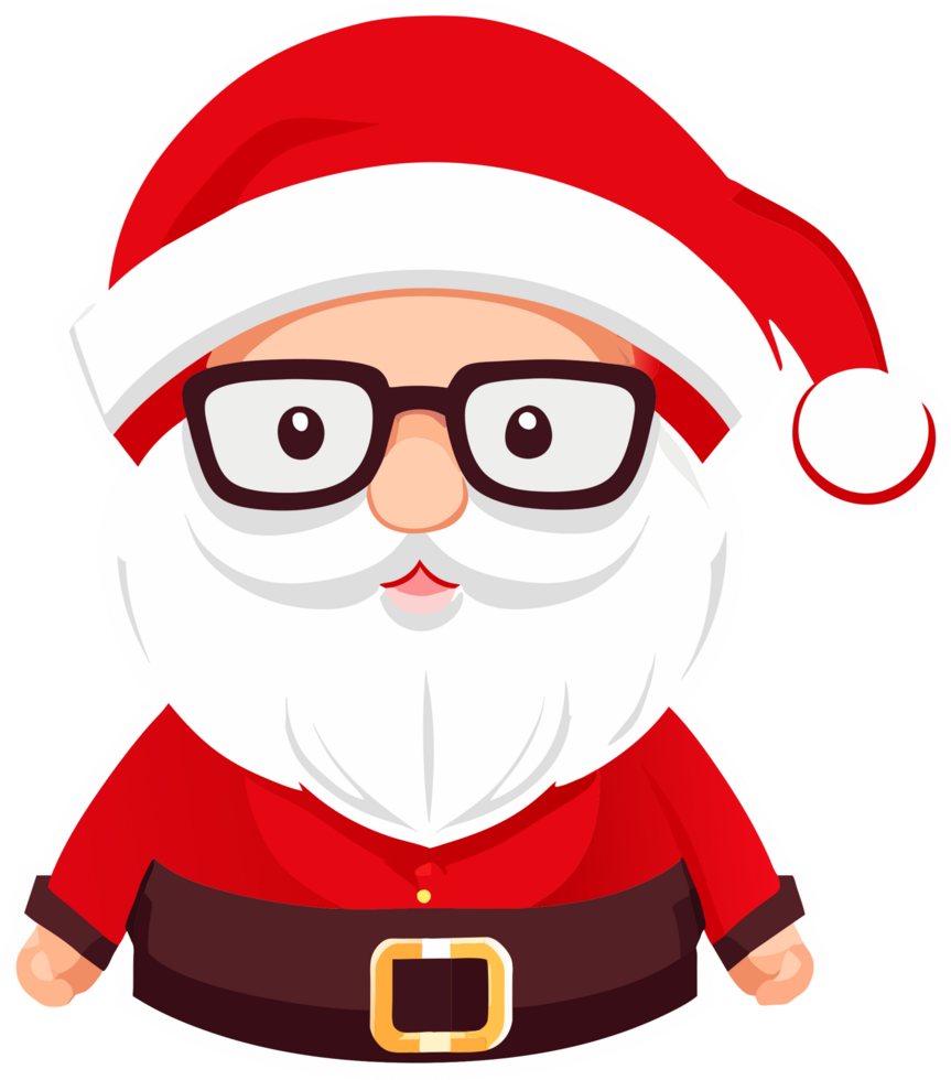 Santa claus icon. AI Generated png