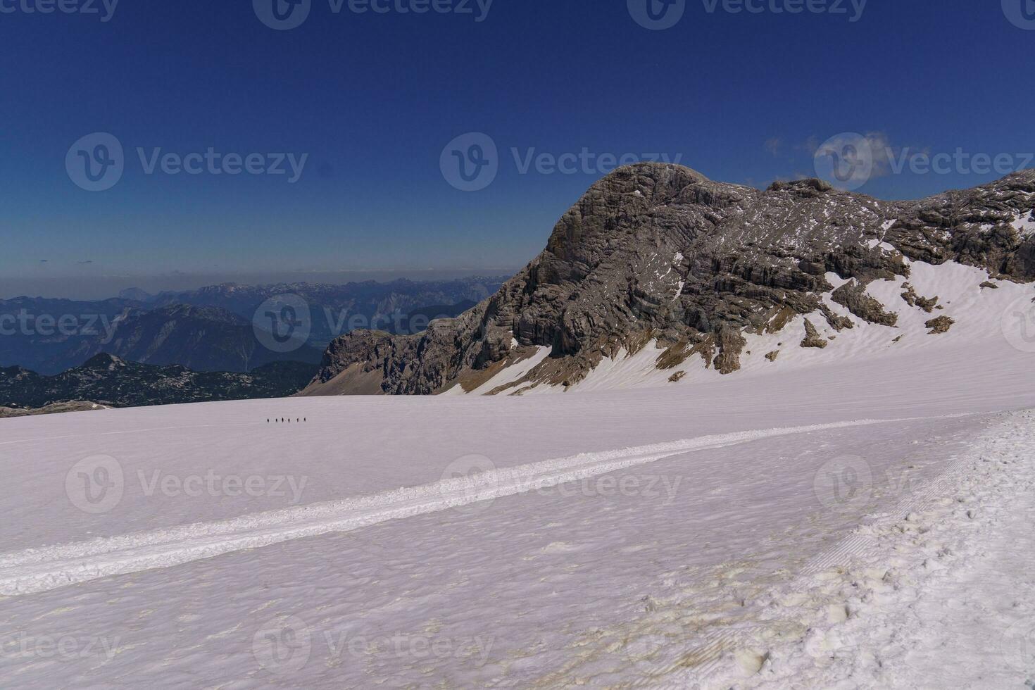 hiking in the austrian alps photo