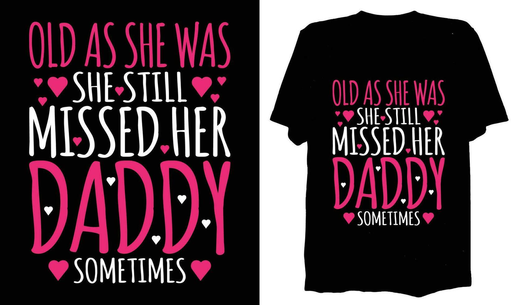 Typography Father's Day T Shirt Design Template vector