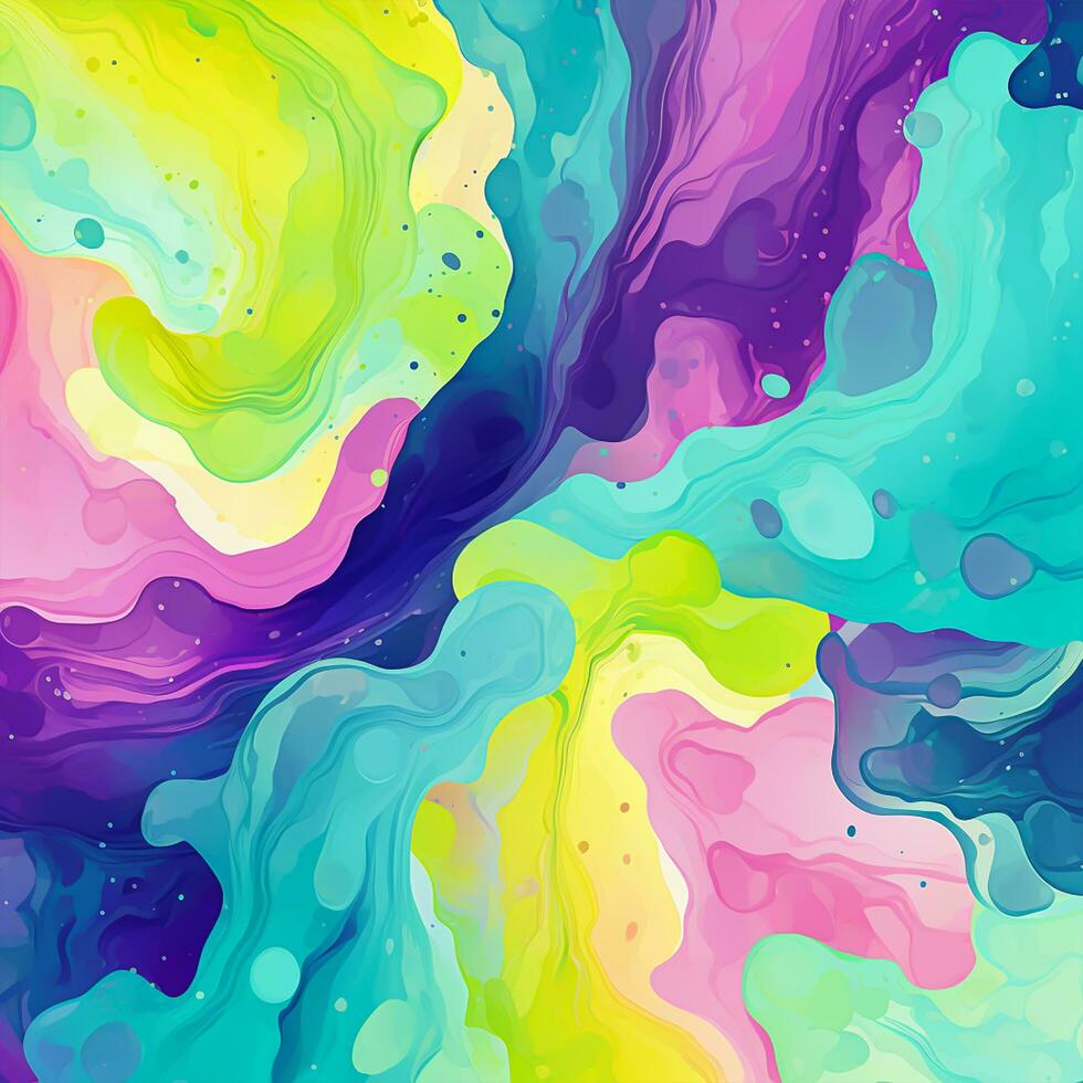 Abstract colorful background. Psychedelic texture. Digital painting photo