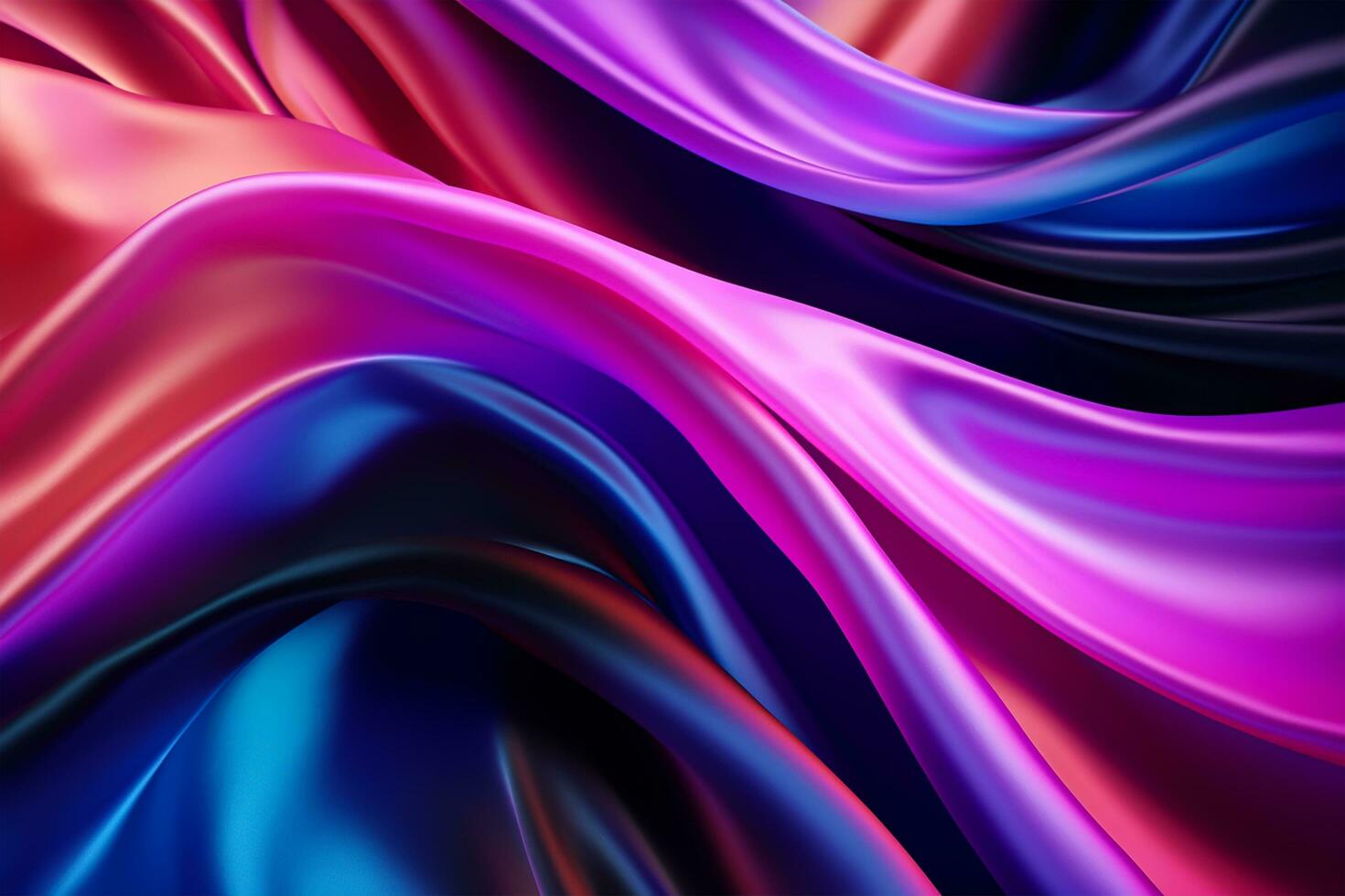 abstract background of colored silk or satin fabric with some smooth folds photo