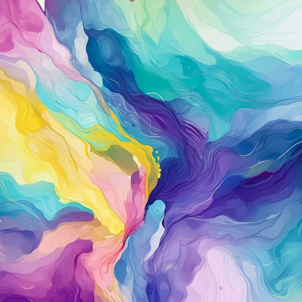 Abstract colorful background. Psychedelic texture. Digital painting photo
