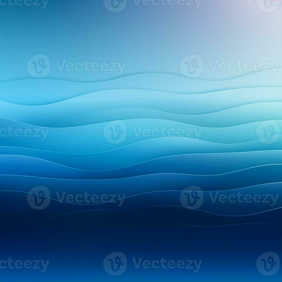 Abstract blue background with waves and space for text photo