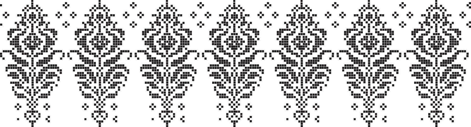 Cut Out or Embroidery pattern abstarct most used oin fabric in vector